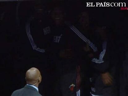 Los Heat de Miami se colocan segundos en su conferencia tras vencer 92-111 en la cancha de Minnesota. Wade lideró al equipo en anotación con 32 puntos. <strong><a href="http://www.elpais.com/buscar/nba/videos">Vídeos de la NBA</a></strong>