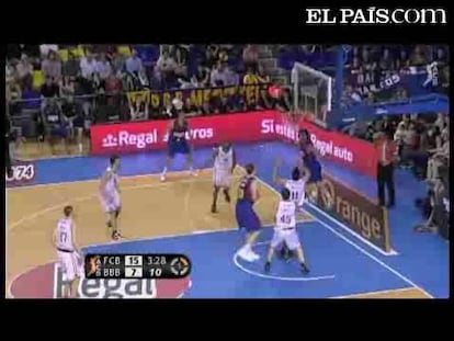 El equipo azulgrana ha ido ganando todo el partido, pero el Bilbao Basket logró remontar y se impuso en la prórroga. <strong><a href="http://elpais-com.zproxy.org/buscar/acb/videos">Vídeos de la ACB</a></strong> 
