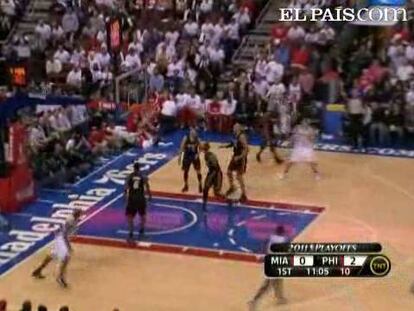 Filadelfia 94 - Miami 100 <strong><a href="http://www.elpais.com/buscar/nba/videos">Vídeos de la NBA</a></strong> 