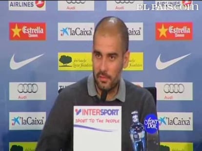 Guardiola: "Mañana nos jugamos la Liga"