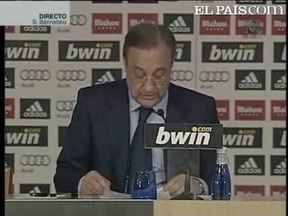 El presidente del Real Madrid, Florentino Pérez, anunció en rueda de prensa el fin de la relación contractual del club con el hasta ahora director deportivo, Jorge Valdano. "La Junta Directiva ha decidido suprimir la dirección general a cuyo frente está Jorge Valdano e incorporar esas competencias a la dirección general que dirige José Ángel Sánchez", explicó.