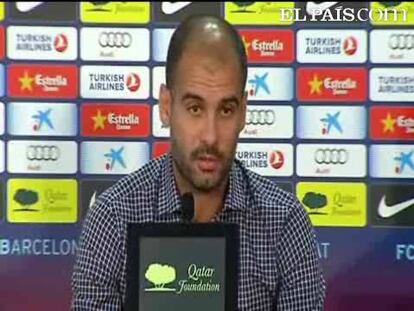 Guardiola: "Si el Madrid está tres puntos por delante es porque lo han hecho mejor"