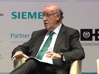 Del Bosque, durante el encuentro