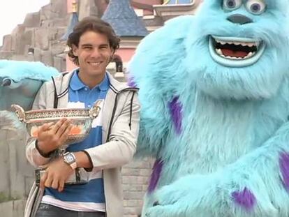 Nadal celebra se octavo Roland Garros en Disneyland París