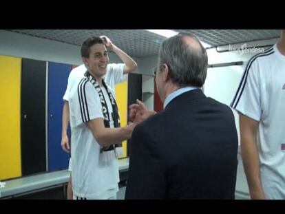 Florentino Pérez felicitó a los campeones