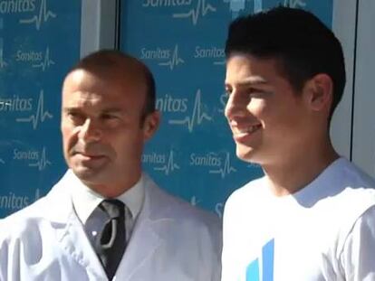 James pasa el reconocimiento médico en Madrid.