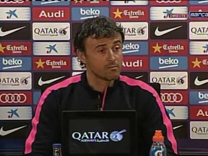 Luis Enrique: “Messi está en perfectas condiciones”