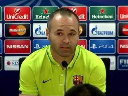 Iniesta: "No se me pasa por la cabeza no estar el sábado".