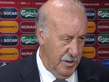 Del Bosque: “Hemos ganado de casualidad a Macedonia”