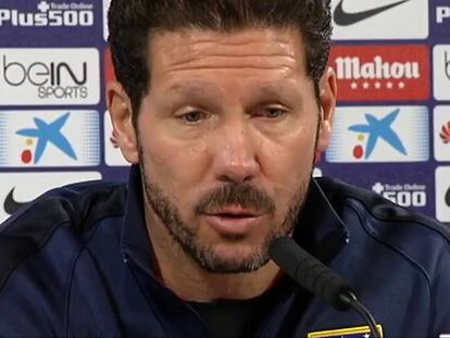 Simeone: “Nos falta precisión en el remate”