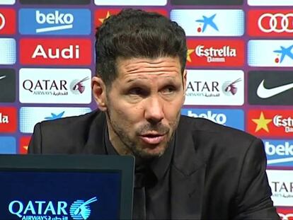 Simeone: “A mí dadme perder de esta manera siempre”
