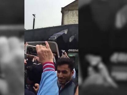 Atacado el autobús del Manchester United antes de jugar con el West Ham