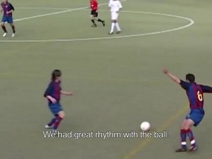 Los cuatro goles de Messi al Sevilla en la Copa del Rey juvenil