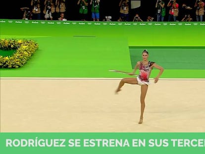 Carolina Rodríguez disputará la final individual de gimnasia rítmica en Río