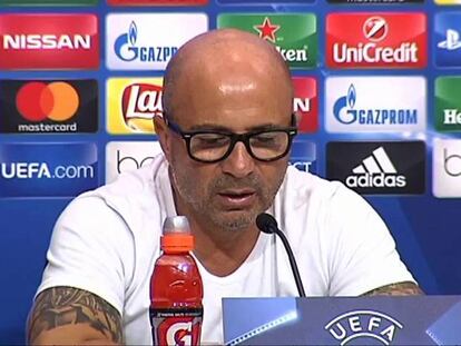 Coletiva de imprensa de Sampaoli / ATLAS