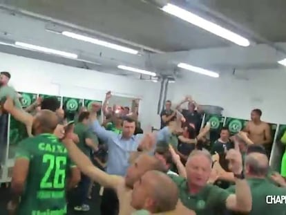 Los jugadores del Chapecoense celebran el pase a la final.