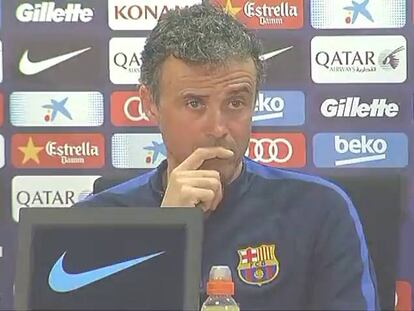 Luis Enrique: “L’àrbitre davant del PSG?, passa paraula”