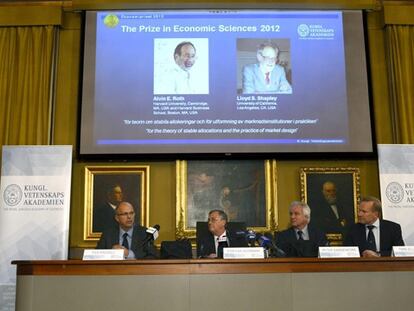 El Nobel de Economía premia a dos expertos en oferta y demanda