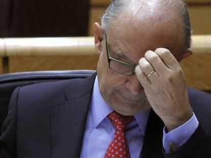 La intervención del ministro en el Congreso.