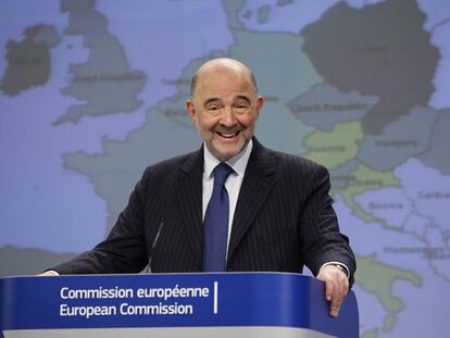 El comisario Pierre Moscovici, este martes en Bruselas.