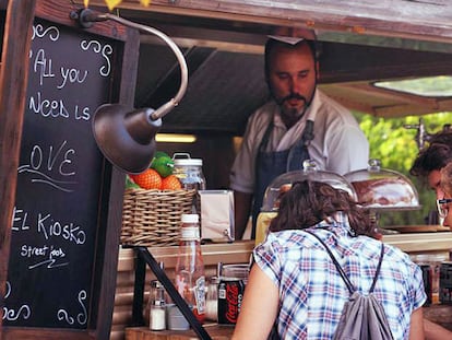 Um 'food-truck' na Espanha. / Street Food Madri.