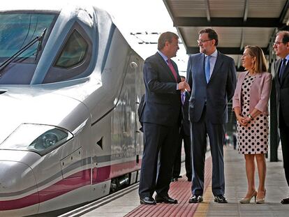 Rajoy en la inauguración de la nueva línea de AVE