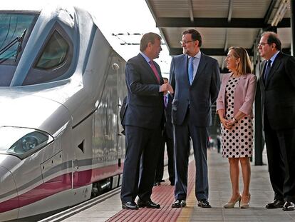 Rajoy en la inauguración de la nueva línea de AVE