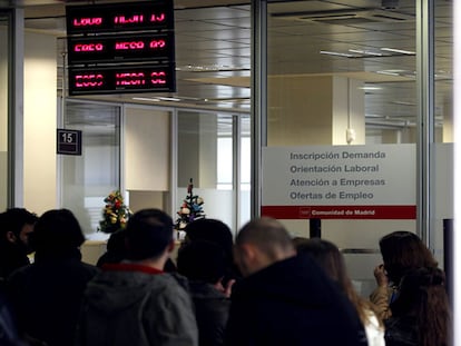 Una oficina de empleo de la Comunidad de Madrid. Carlos Rosillo