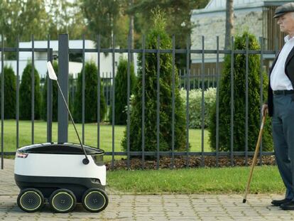 Los robots entran a competir con los drones para ser los carteros del futuro