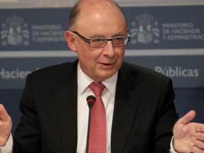 Ministro de Hacienda, Cristobal Montoro. Jaime Villanueva EL PAÍS