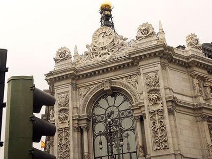 Fachada del Banco de España en Madrid.