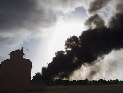 El incendio de la fábrica de Ybarra.