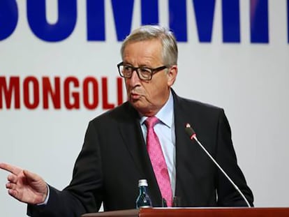 El presidente de la Comisión Europea, Jean-Claude Juncker, el pasado fin de semana