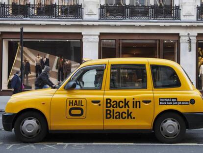 Un taxi de la plataforma Hailo en Londres.