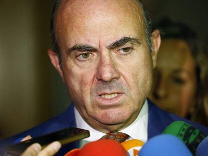 El ministro de Economía en funciones, Luis de Guindos