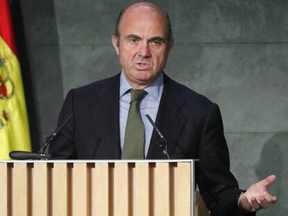 El ministre d'Economia en funcions, Luis de Guindos.