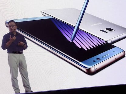 Presentación del Samsung Galaxy Note 7 en Seúl.