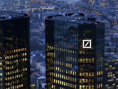 Sede central de Deutsche Bank en Frankfurt, Alemania.