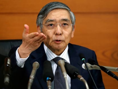 El gobernador del Banco de Japón, Harukiro Kuroda.