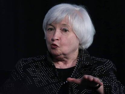 Janet Yellen, el pasado mayo en una charla en Harvard.