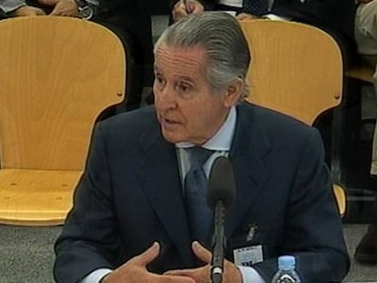 Miguel Blesa en la Audiencia Nacional por el juicio de las 'tarjetas black'.