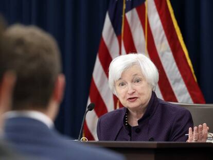 Janet Yellen, presidenta de la Reserva Federal.