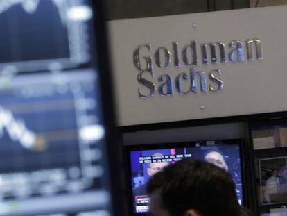 Terminal de Goldman Sachs en Wall Street.