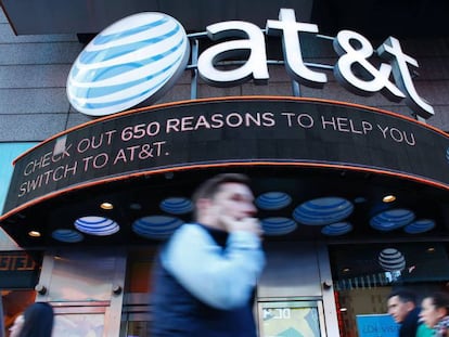 Tienda del operador AT&T en Nueva York.