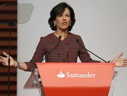La presidenta del Banco Santander, Ana Botín.