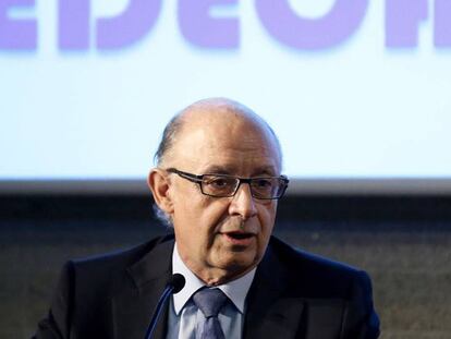 El ministro de Hacienda y Función Pública, Cristóbal Montoro,