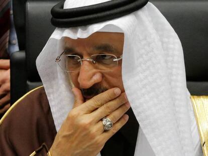 El ministro saudí de Energía en la reunión de la OPEP.
