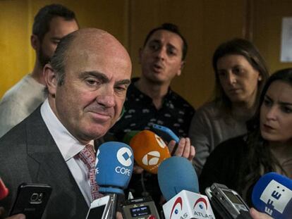El Ministro de Economía, Industria y Competitividad, Luis de Guindos.