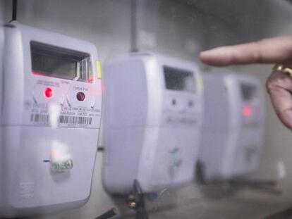 Contadores en un edificio de Sevilla.