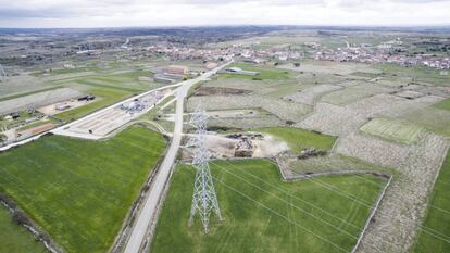 Imagen aérea de Villalcampo (Zamora).